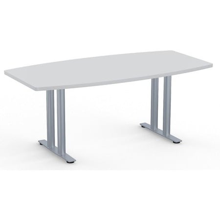 Special-T Table, BoatShaped, T-Base, 72inx36in, GY SCTSIENTL3672FG